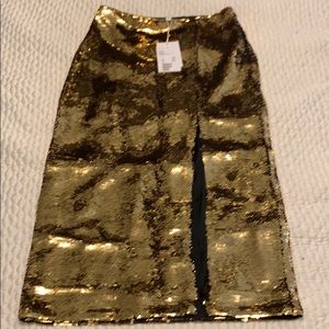 & other stories golden skirt
